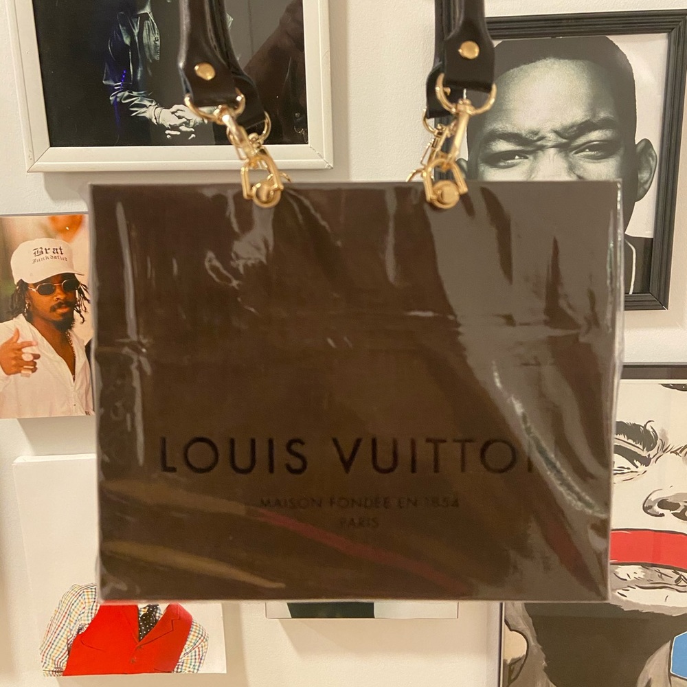Authentic Louis Vuitton shopping bag